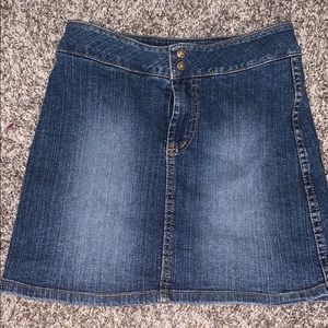 Jean mini skirt